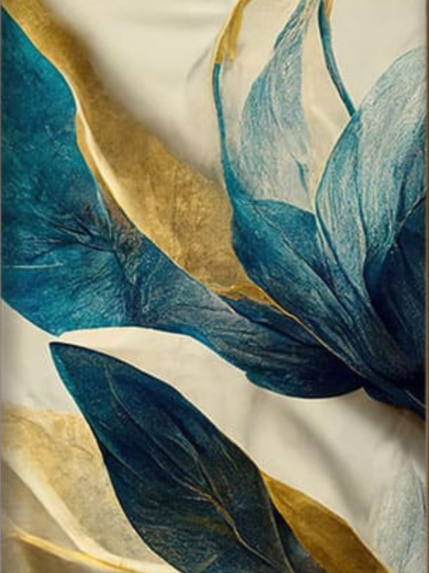 Blue Petals Mini PBN set of three framed paint by number kits 15cm*20cm each. - TULIP N TURTLE