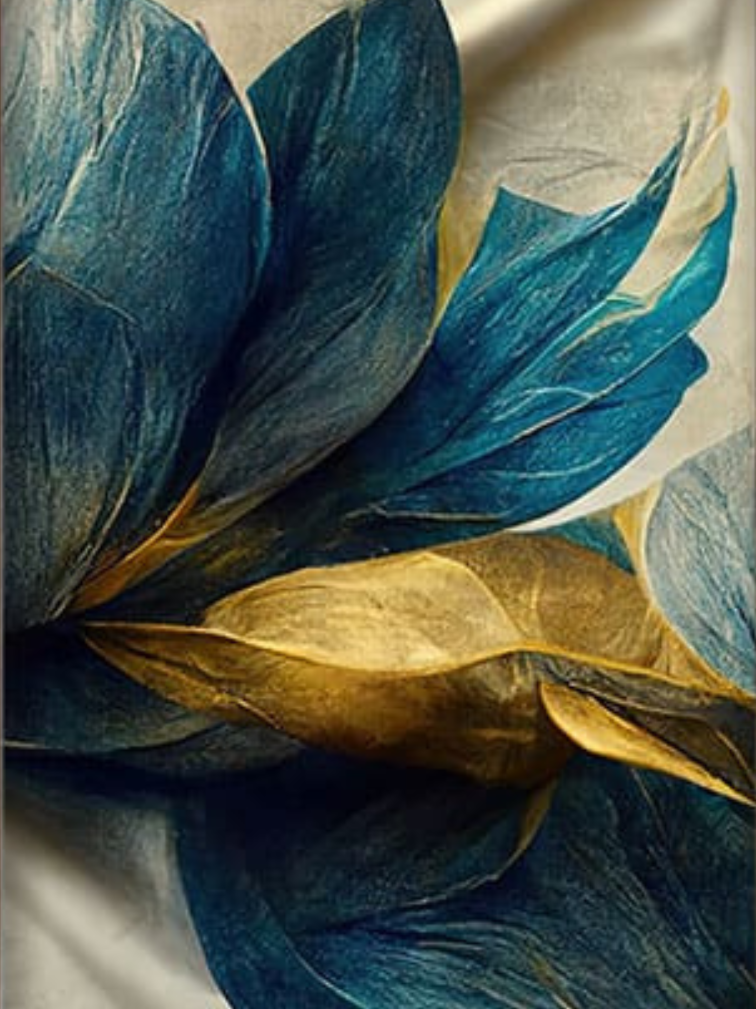 Blue Petals Mini PBN set of three framed paint by number kits 15cm*20cm each. - TULIP N TURTLE