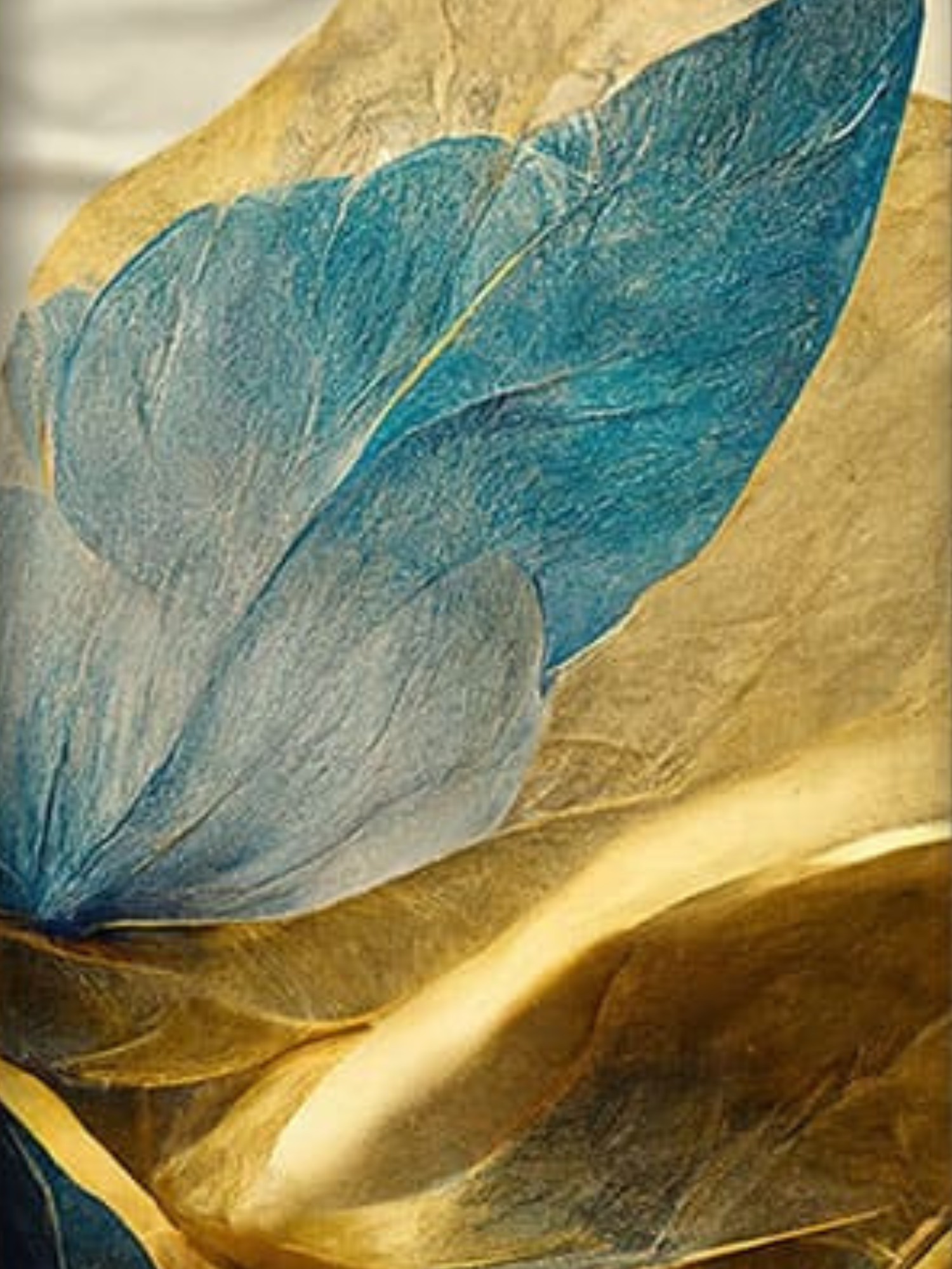 Blue Petals Mini PBN set of three framed paint by number kits 15cm*20cm each. - TULIP N TURTLE