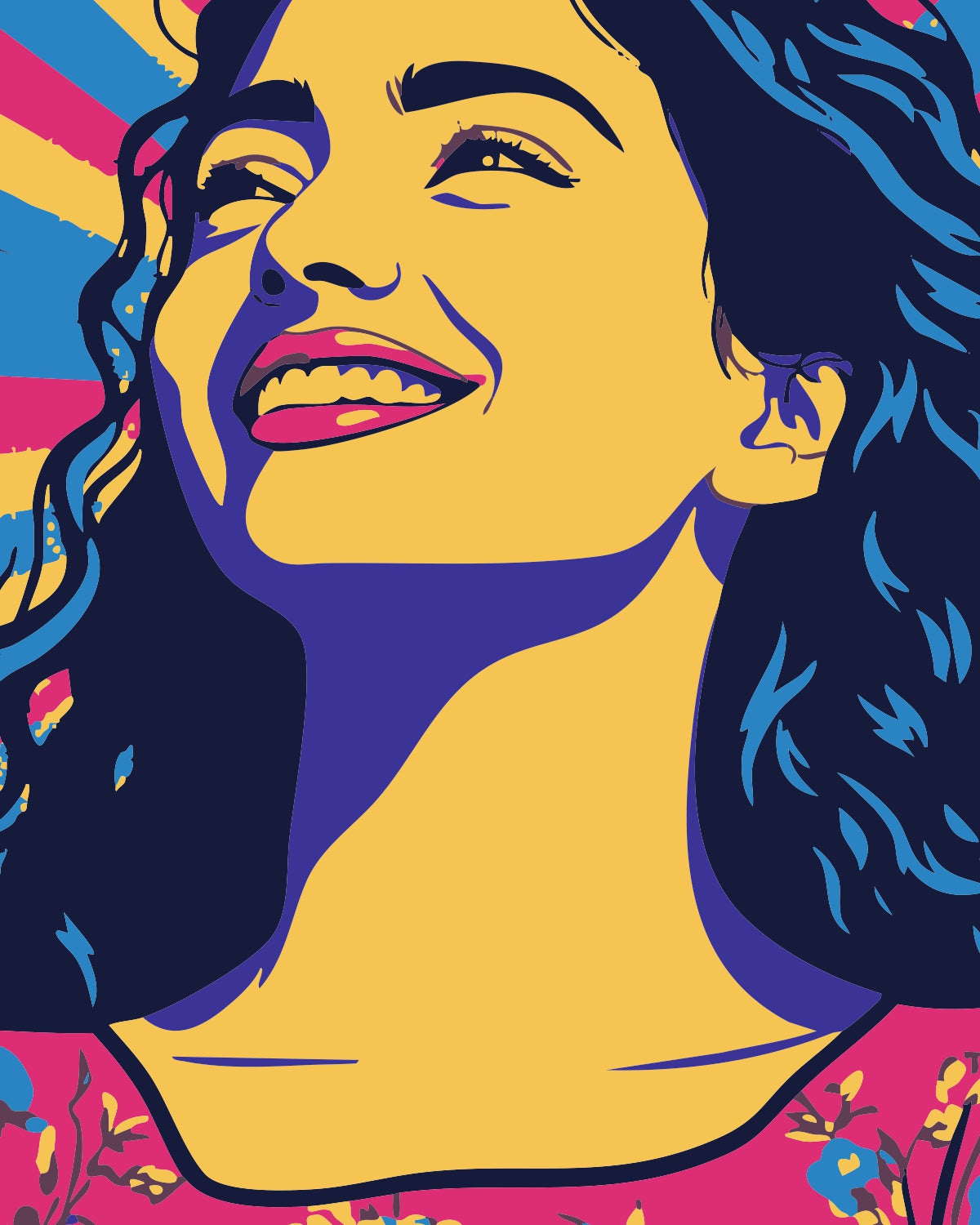 Mini  Close up Custom Paint by Numbers 20 cm*25 cm  8 colours Deepan Enterprises