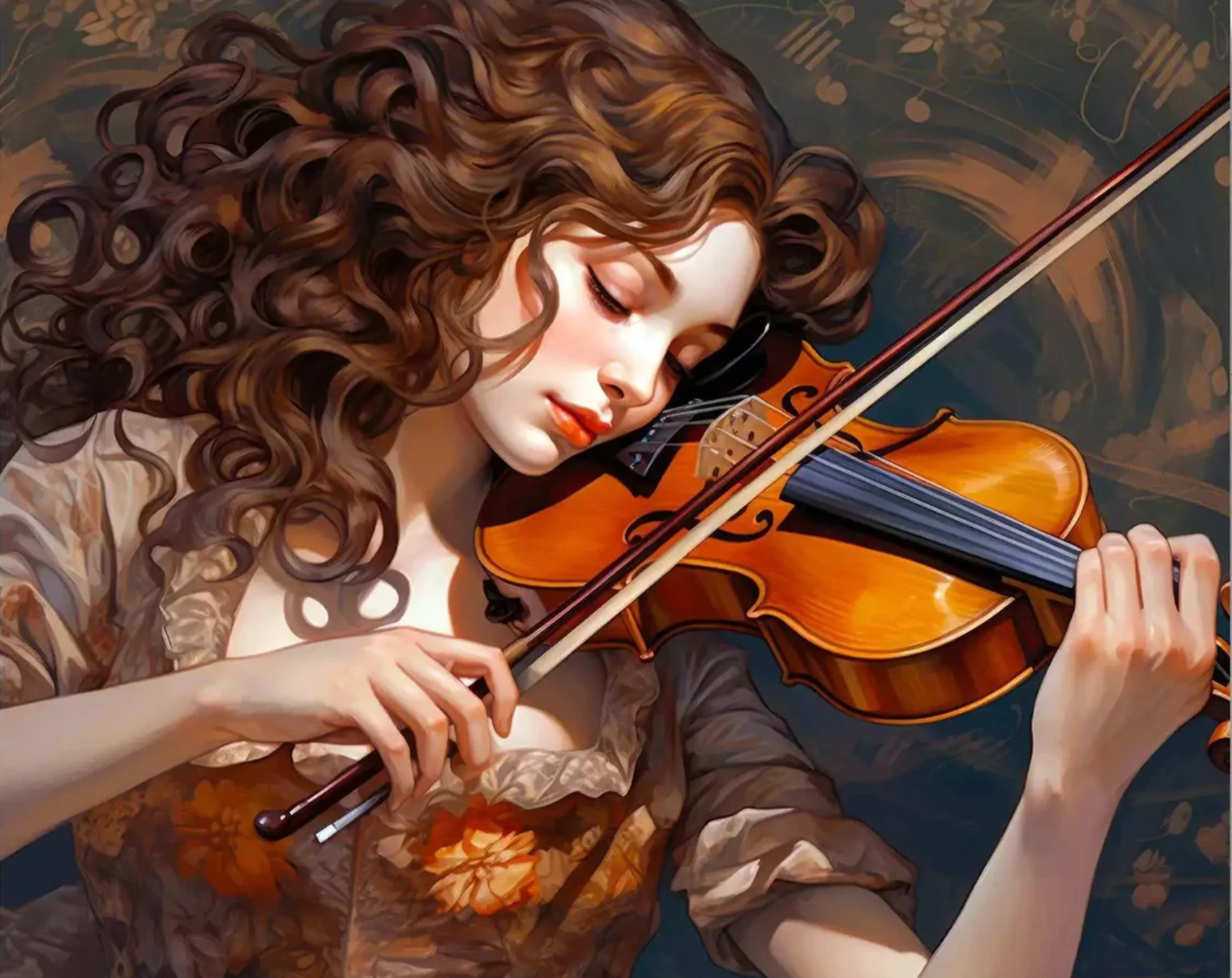 MANGALMURTY DIY 5D Round Diamond Painting by Numbers Kit  on Canvas Full Drill Rhinestone Embroidery Tulip N Turtle