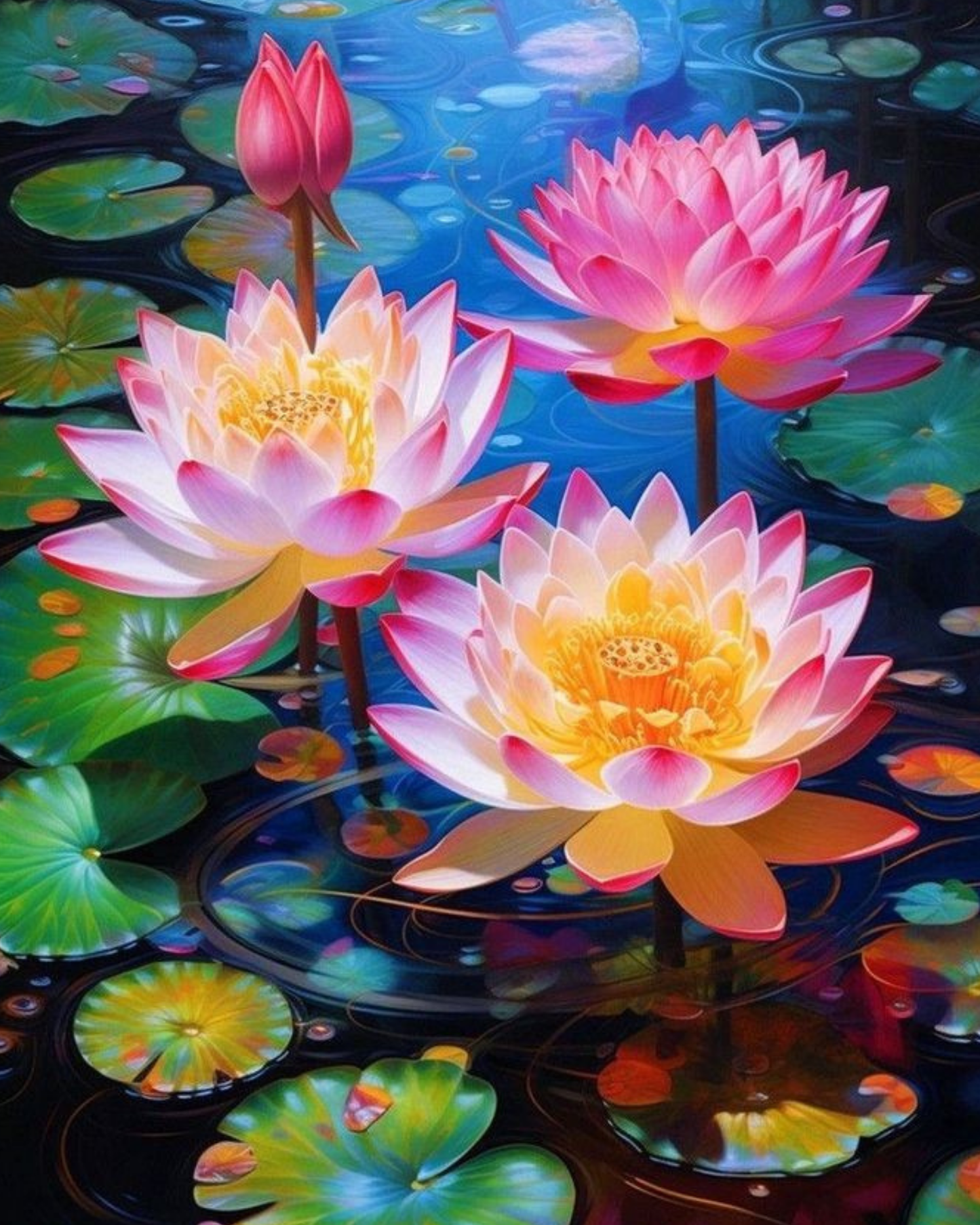 Kusum DIY Acrylic Painting by Numbers Kit on Canvas. Deepan Enterprises