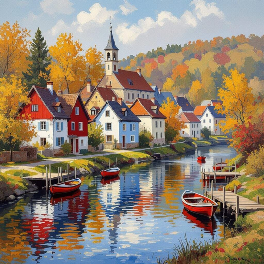 MI ONE DIY Acrylic Painting by Numbers Kit on Canvas. Deepan Enterprises