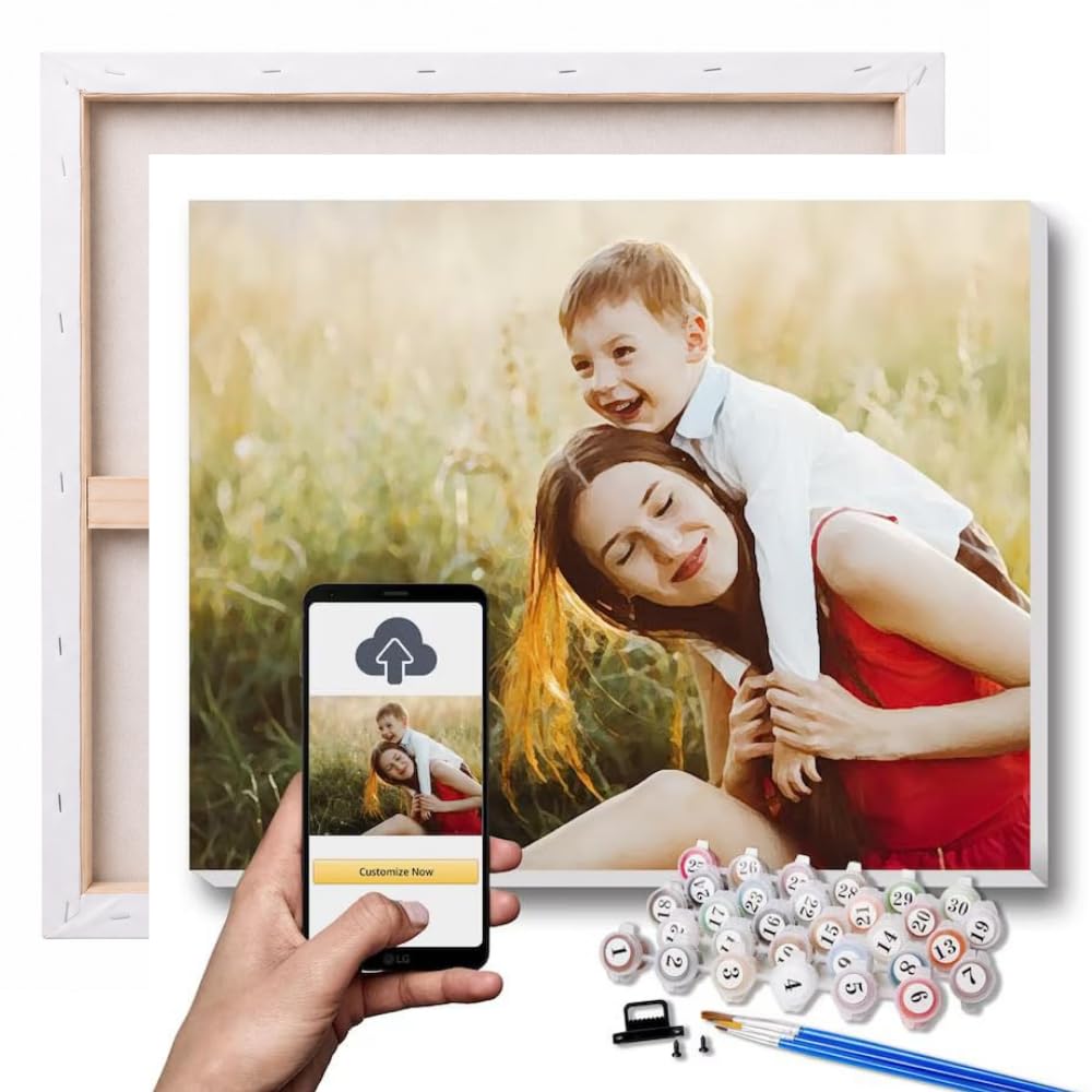 Framed Custom Paint by Numbers