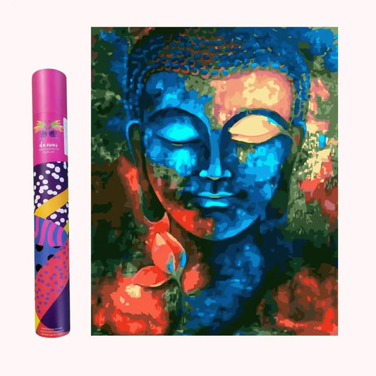 Buddha Da Vinci Series 36 colour rolled canvas DIY Acrylic Painting by Numbers Kit on Canvas… (Copy) - TULIP N TURTLE