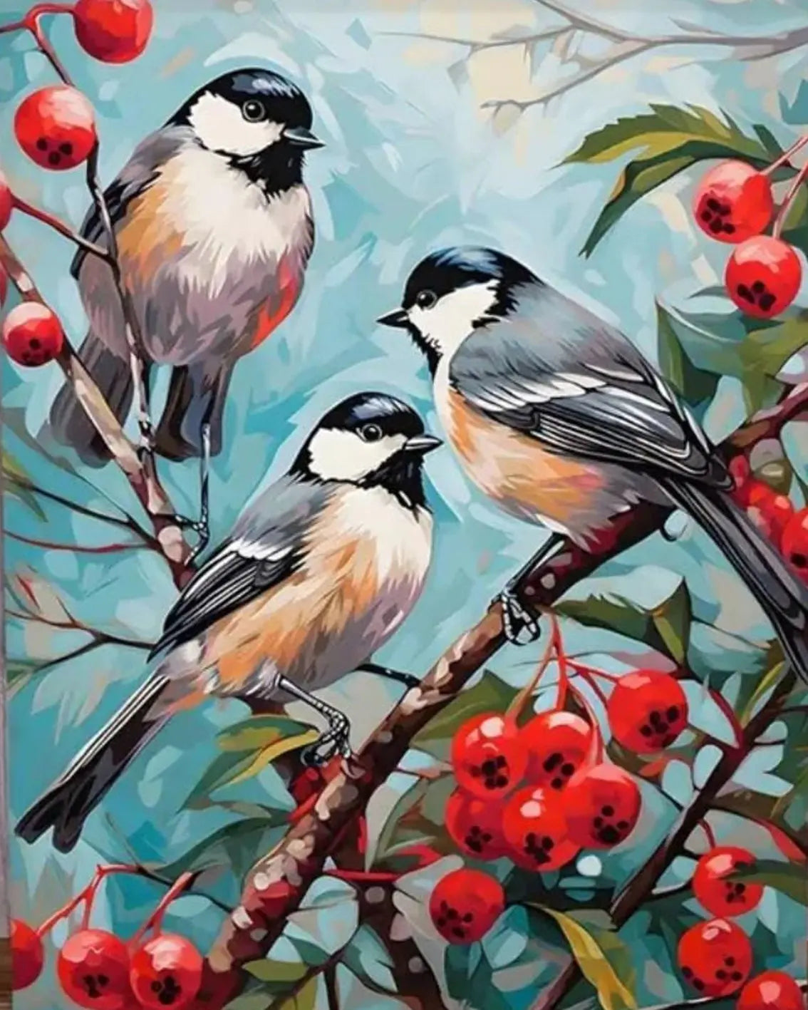 TRIO Framed DIY Acrylic Paint by Number Kit 18 colour 25cm*30cm Deepan Enterprises