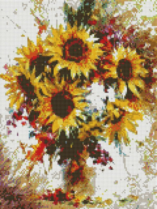 SUNFLOWER DIY 5D Diamond Painting by Numbers Kit  on Canvas  Full Drill Rhinestone Embroidery Cross Stitch Pictures …