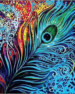 MORPANKHI DIY 5D Diamond Painting by Number Kits Round Dril Diamond Painting kit Cross Stitch Pictures Arts Craft Tulip N Turtle