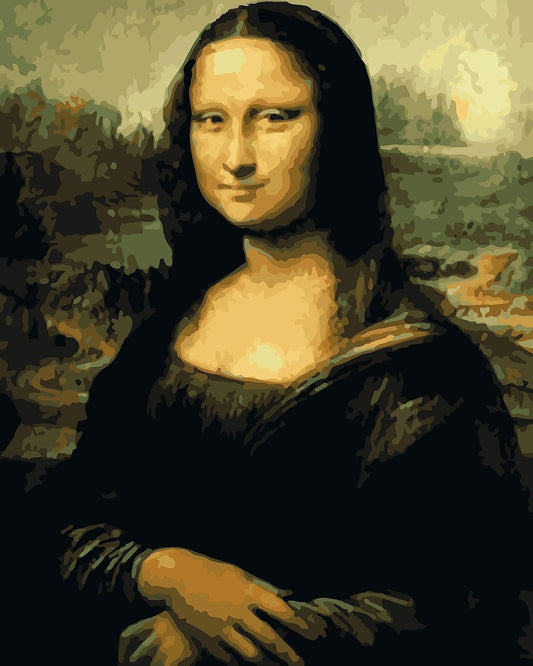 Mona Lisa DIY Acrylic Painting by Numbers Kit on Canvas