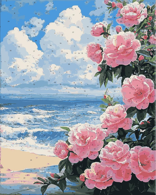 Pre Order 12 DIY Acrylic Painting by Numbers Kit on Canvas 40 50 cm 24 colours