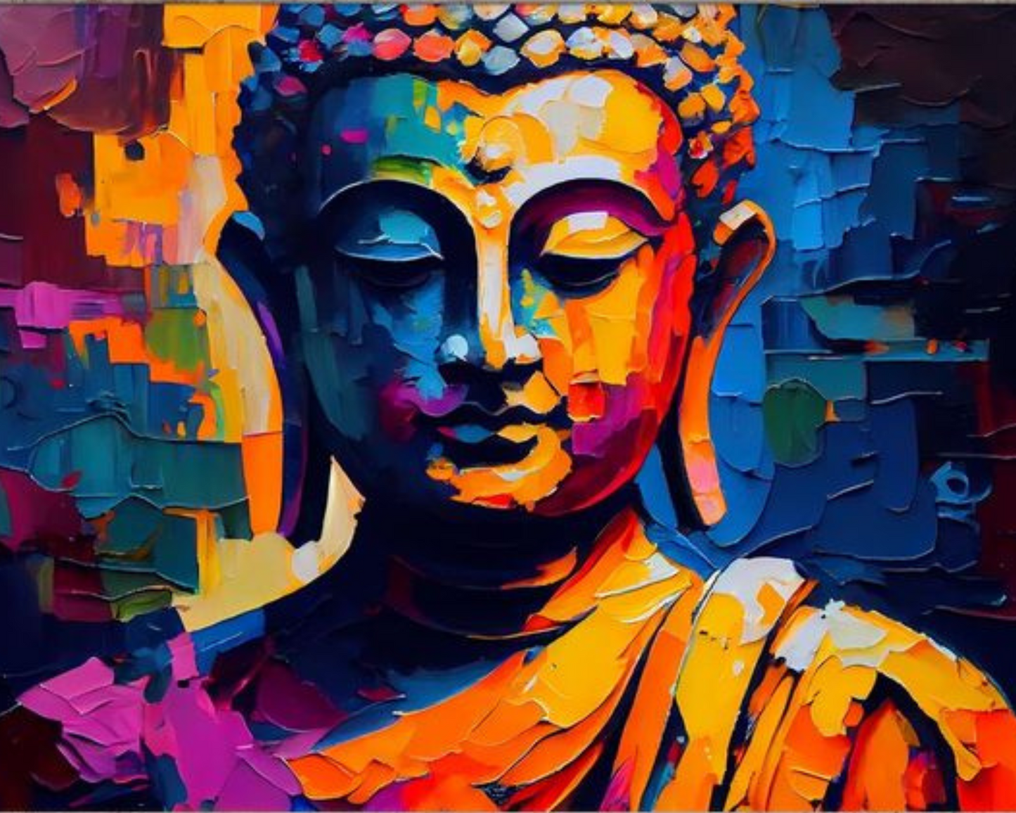 BHAGWAN BUDDHA DIY Acrylic Painting by Numbers Kit on Canvas…