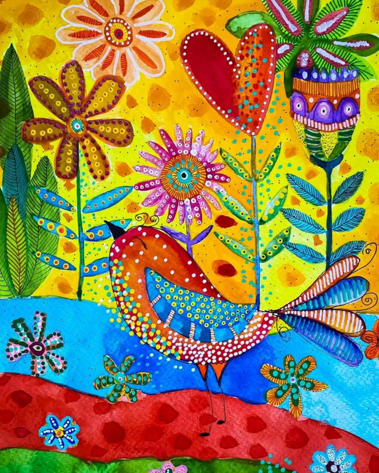 DOODLE Away DIY Acrylic Painting by Numbers Kit on Canvas.