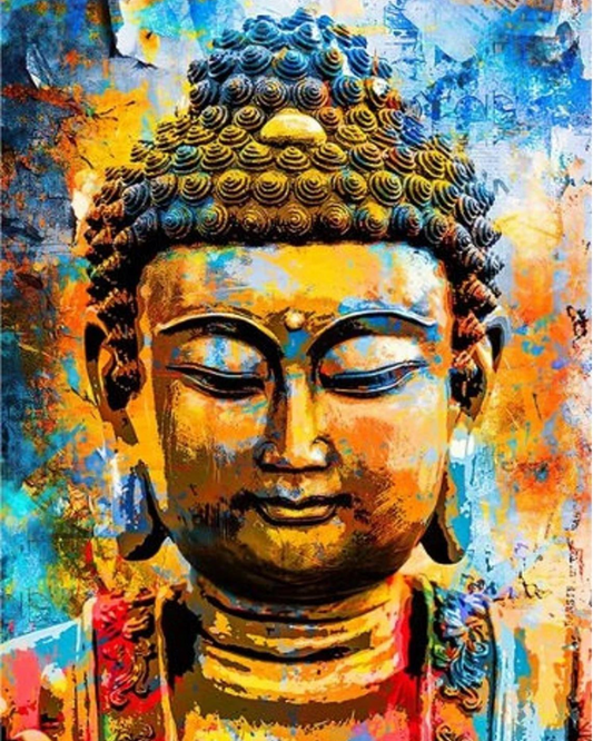 Buddha Enchanted DIY Acrylic Painting by Numbers Kit on Canvas