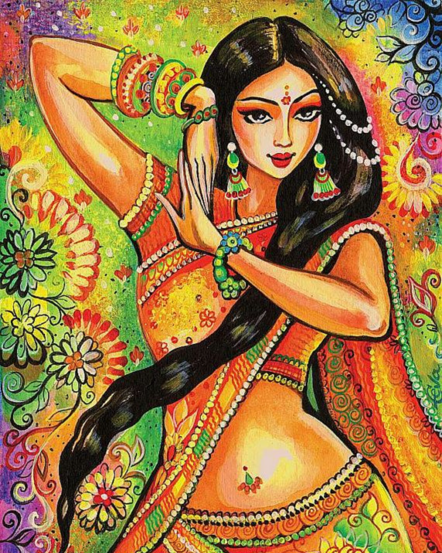 CHANDRAKALA DIY Acrylic Painting by Numbers Kit on Canvas