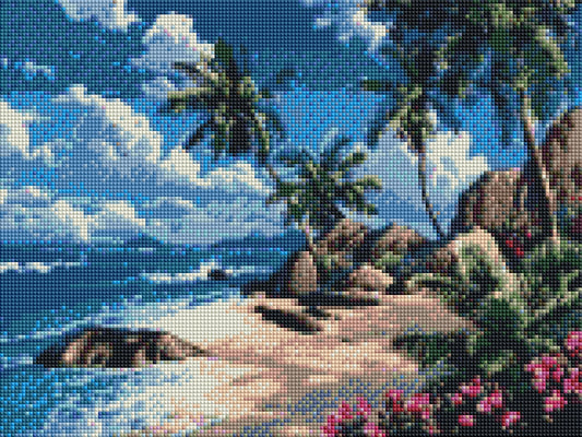 Beach DIY 5D Diamond Painting by Numbers Kit  on Canvas  Full Drill Rhinestone Embroidery Cross Stitch Pictures …