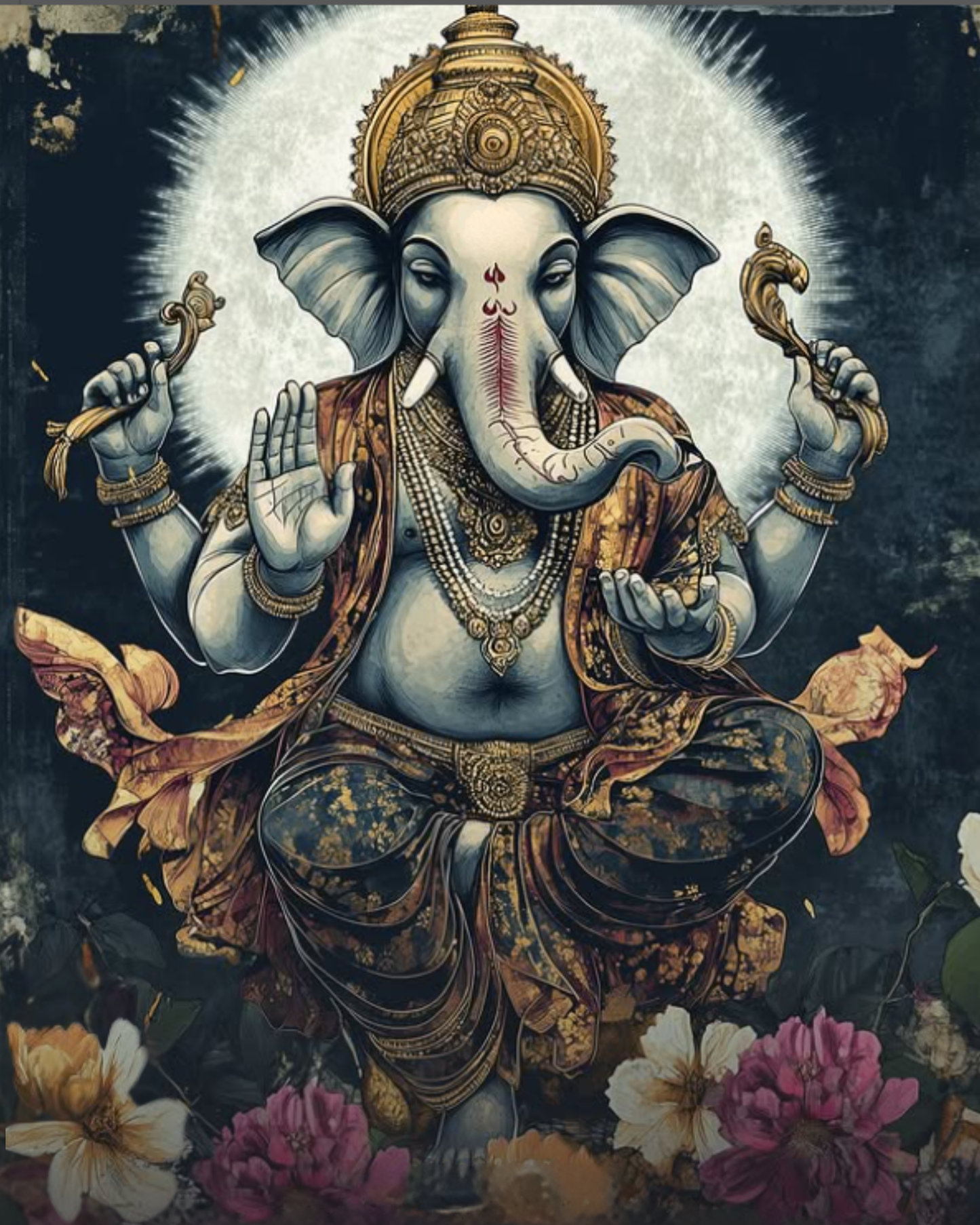 GAJANAN DIY Acrylic Painting by Numbers Kit on Canvas. Deepan Enterprises