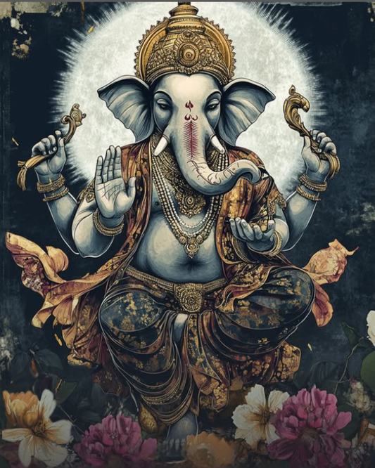 GAJANAN DIY Acrylic Painting by Numbers Kit on Canvas. Deepan Enterprises