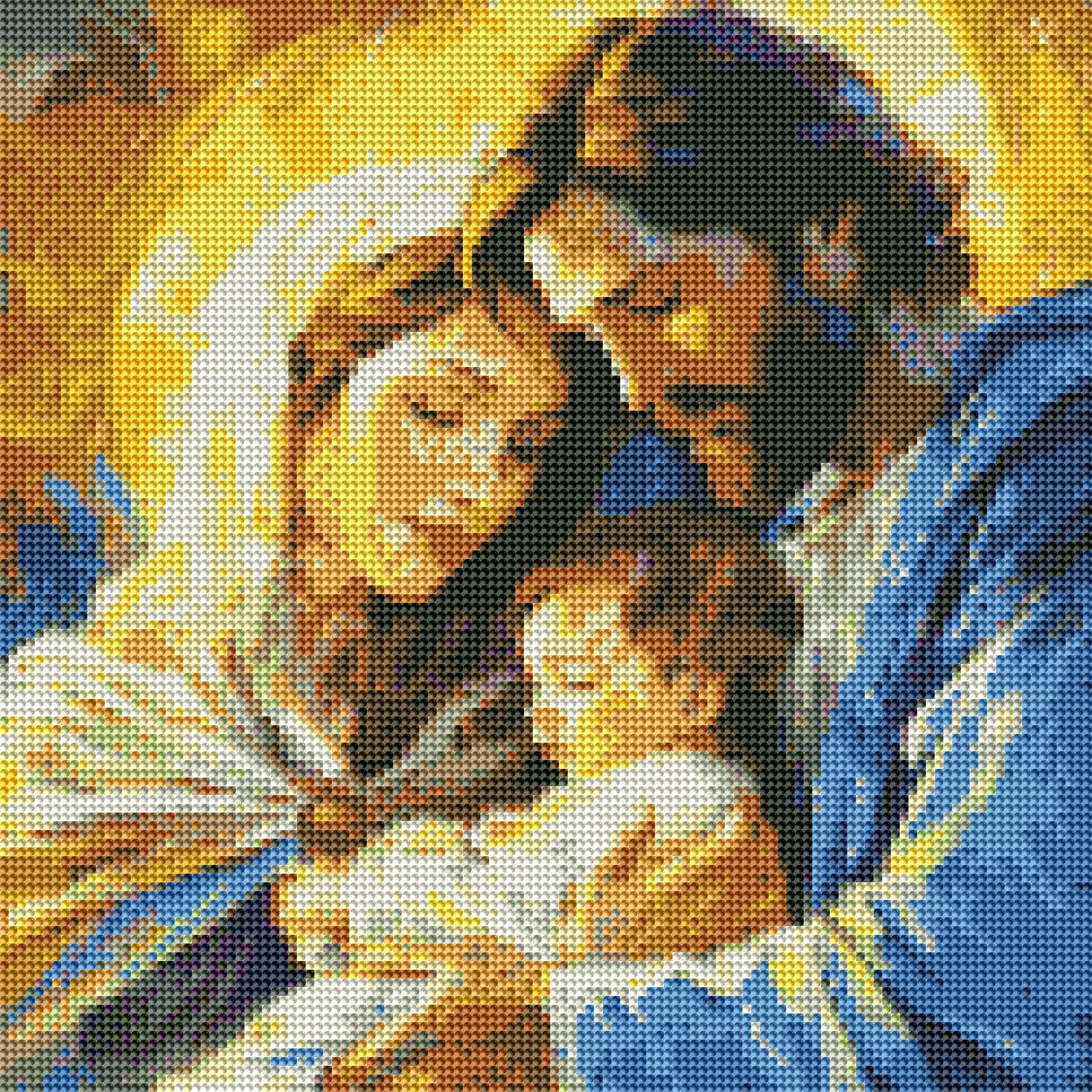 Ikebana  Family DIY 5D Round Diamond Painting by Numbers Kit  on Canvas Full Drill Rhinestone Embroidery ( Tulip N Turtle