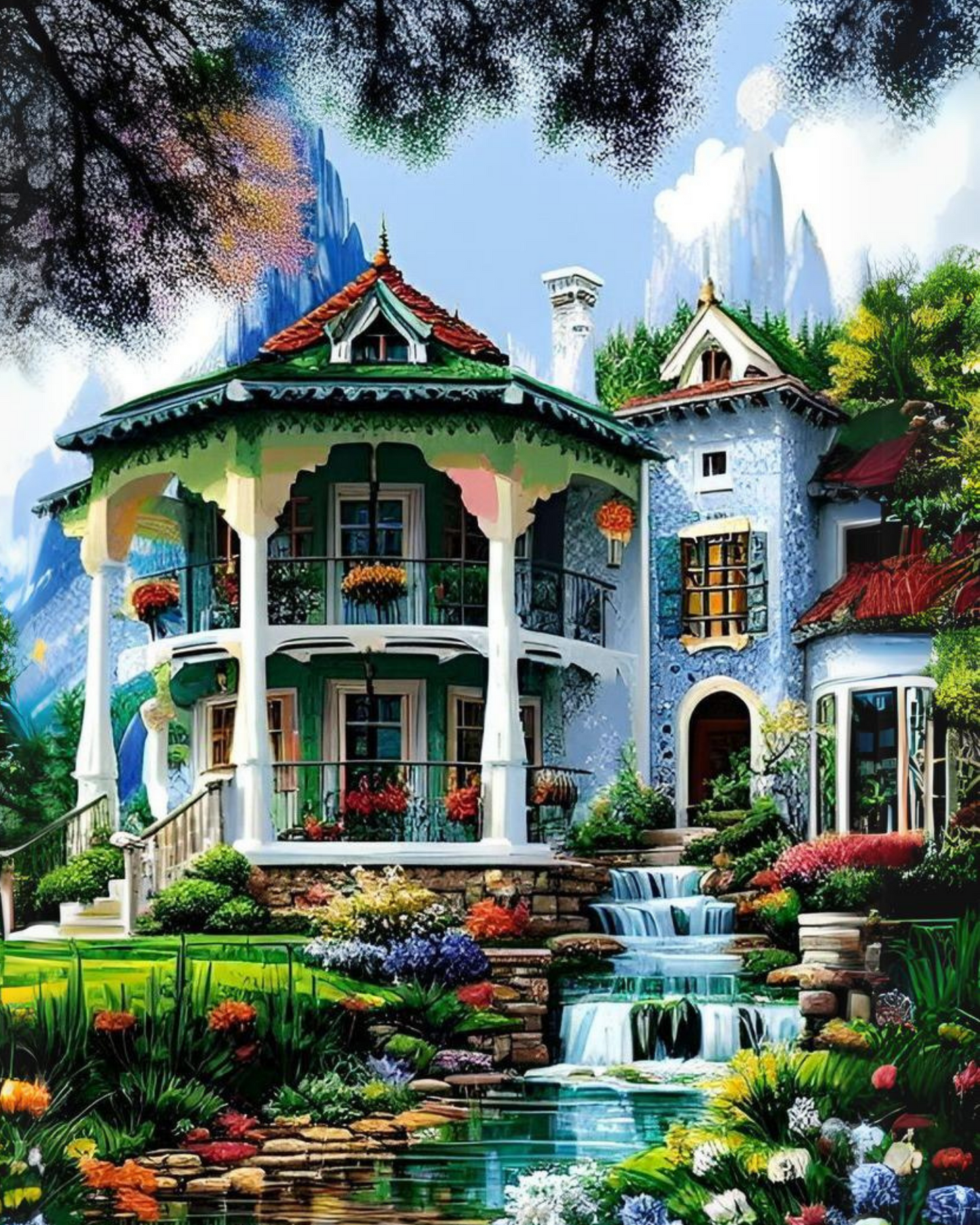 HOME DIY Acrylic Painting by Numbers Kit on Canvas