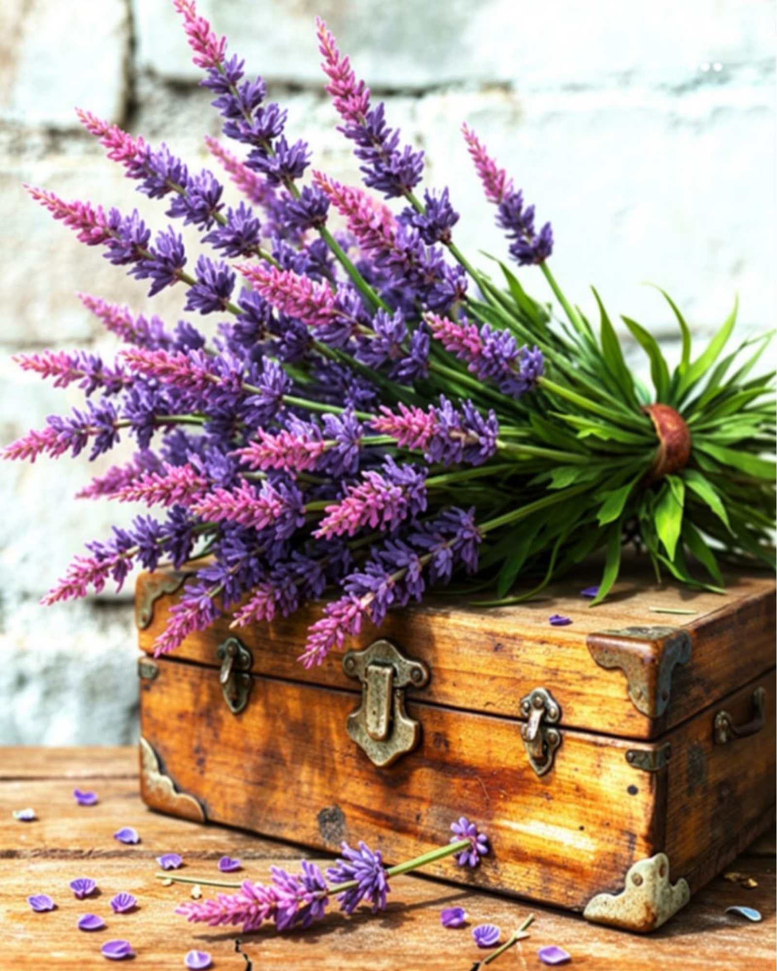 LAVENDER Acrylic Painting by Numbers Kit on Canvas.