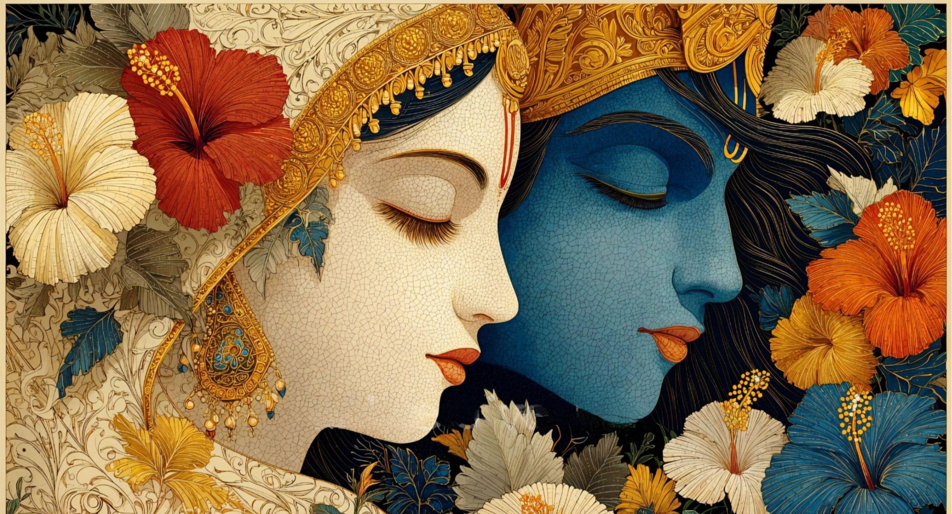 BHAKTI & PREM Acrylic Painting by Numbers Kit on Canvas. Deepan Enterprises