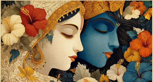 BHAKTI & PREM Acrylic Painting by Numbers Kit on Canvas. Deepan Enterprises