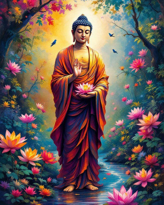 Phoenix Acrylic Painting by Numbers Kit on Canvas. Deepan Enterprises