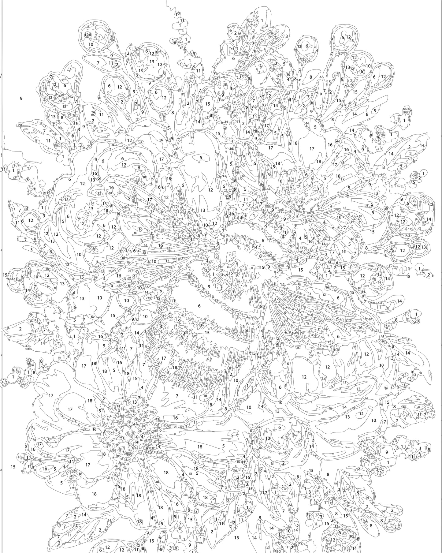 Bumblebee Signature Series tube packing SS 02 DIY Acrylic Painting by Numbers Kit on Canvas 40 50 cm 24 colours