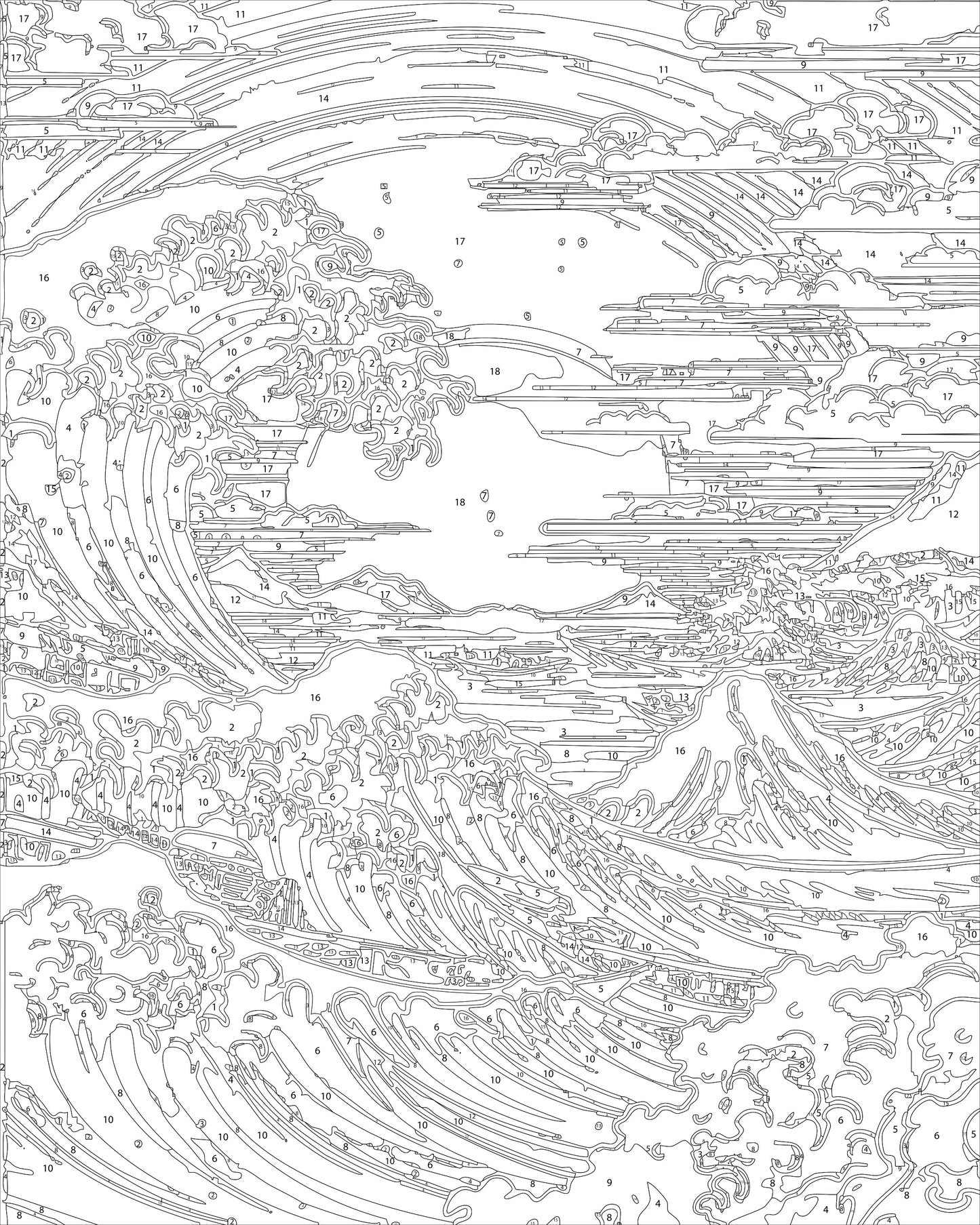 Pre Order 04 DIY Acrylic Painting by Numbers Kit on Canvas 40 50 cm 18 colours Deepan Enterprises