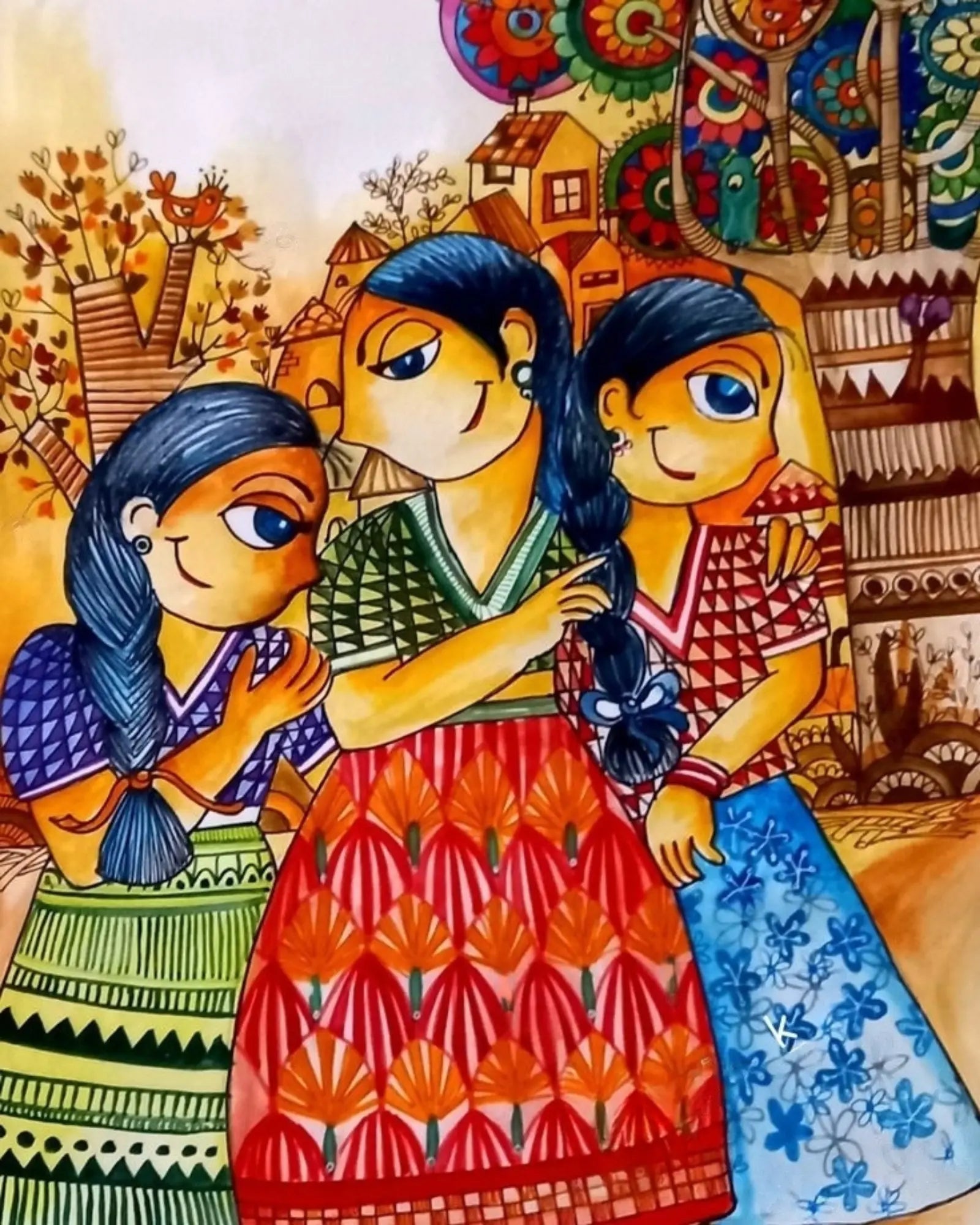 SAHELI DIY Acrylic Painting by Numbers Kit on Canvas… Tulip n Turtle