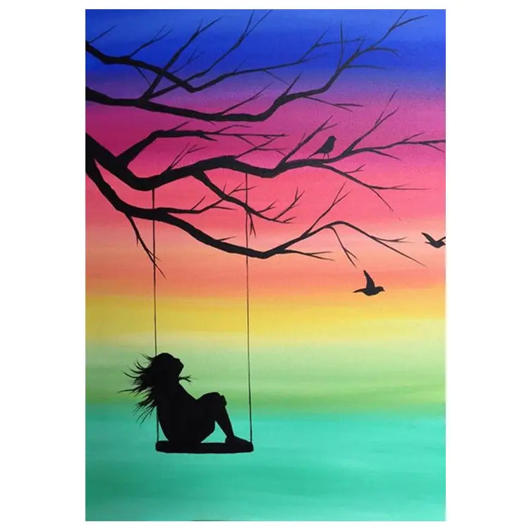 SWING DIY Acrylic Painting by Numbers Kit on Canvas.