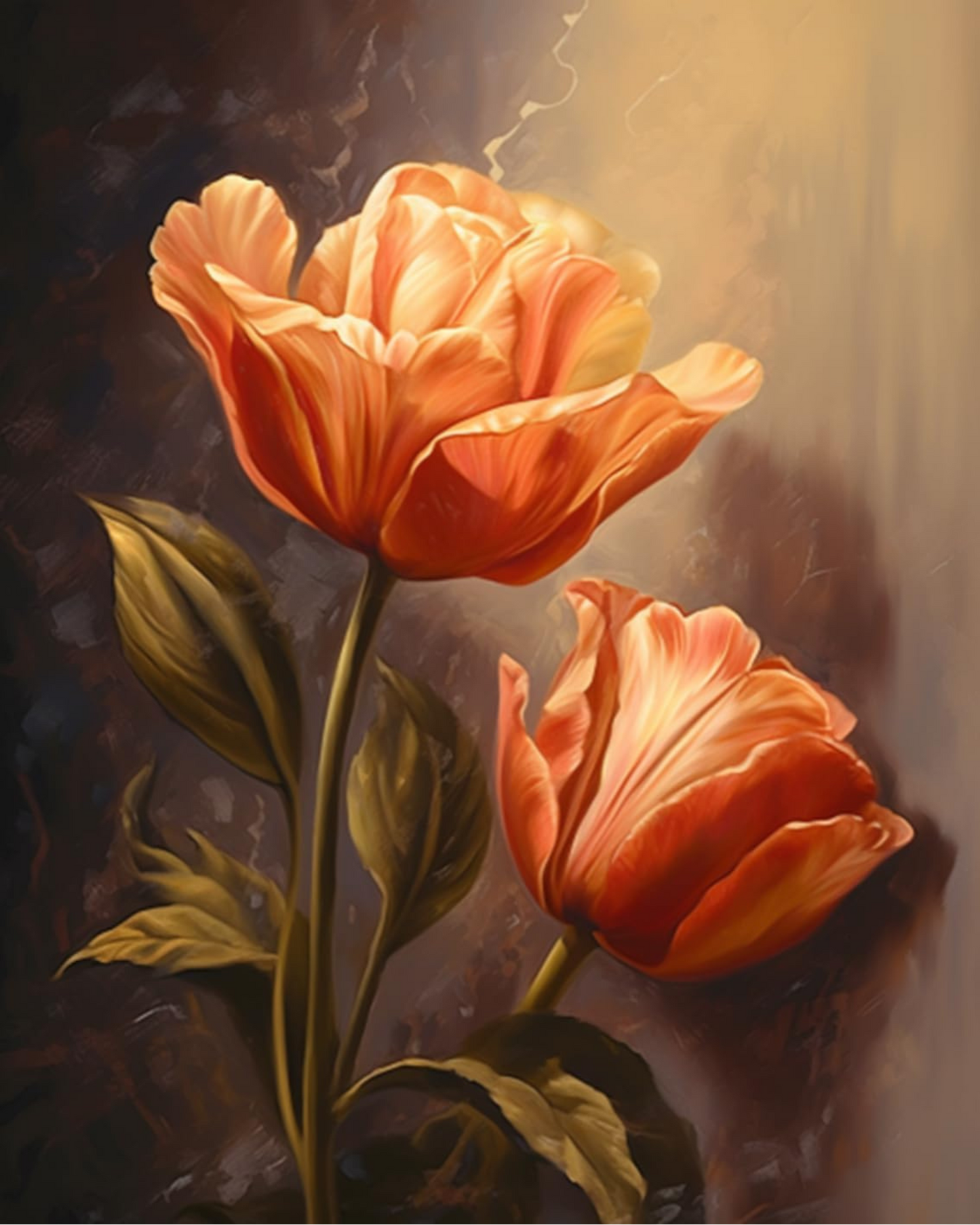 TULIP DIY Acrylic Painting by Numbers Kit on Canvas…