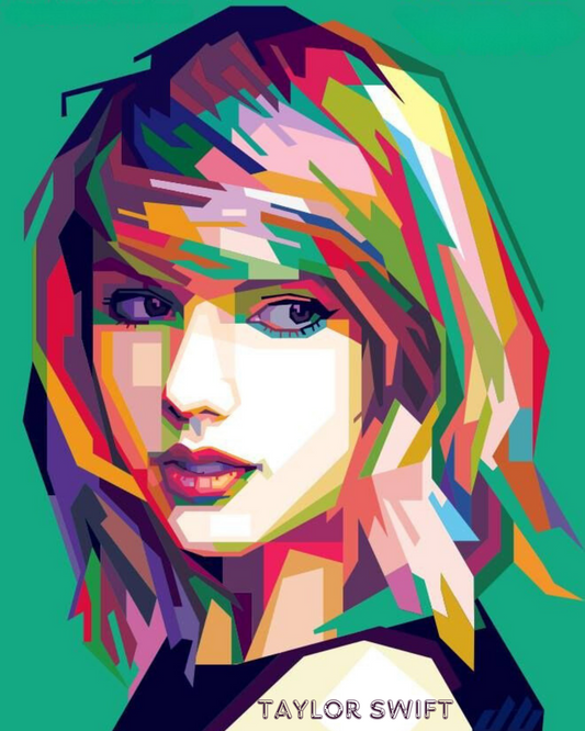 TAYLOR SWIFT DIY Acrylic Painting by Numbers Kit on Canvas