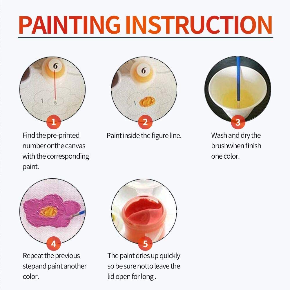 VANI DIY Acrylic Painting by Numbers Kit on Canvas…