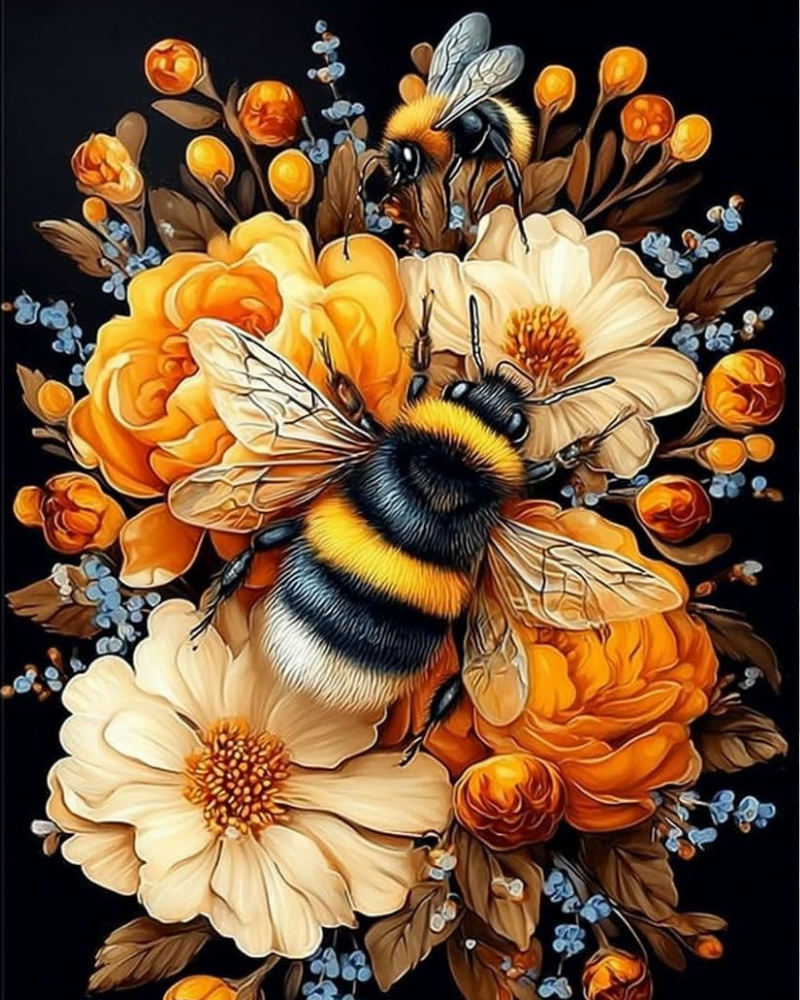 Bumblebee Signature Series tube packing SS 02 DIY Acrylic Painting by Numbers Kit on Canvas 40 50 cm 24 colours
