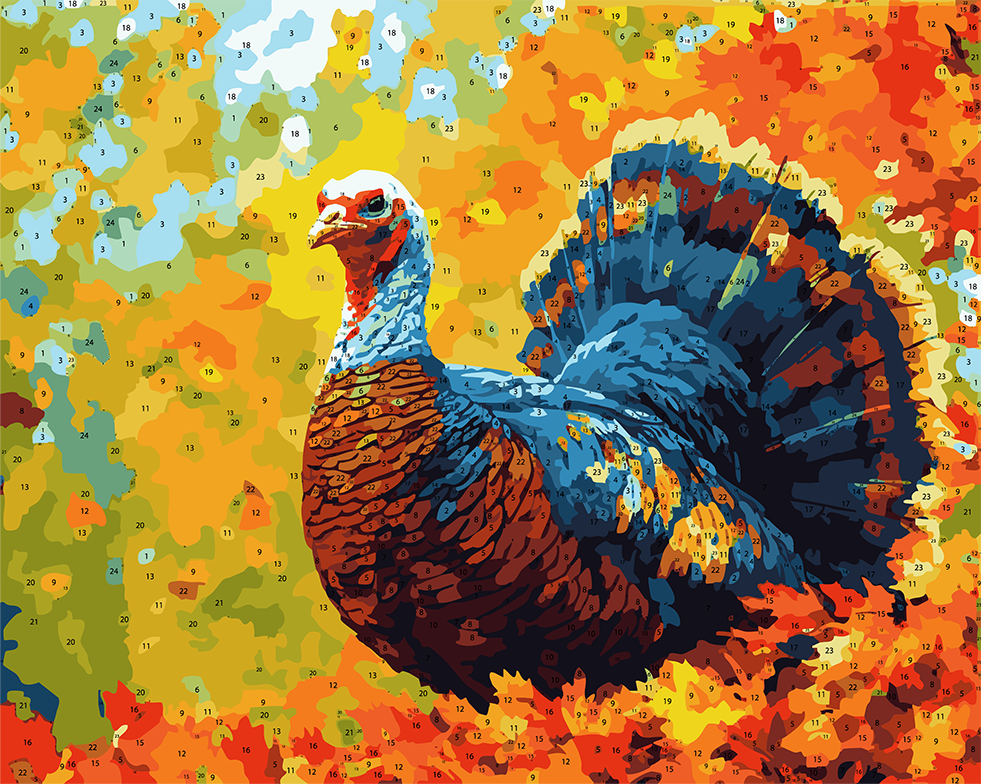 Pre Order 10 DIY Acrylic Painting by Numbers Kit on Canvas 50 40 cm 24 colours Deepan Enterprises