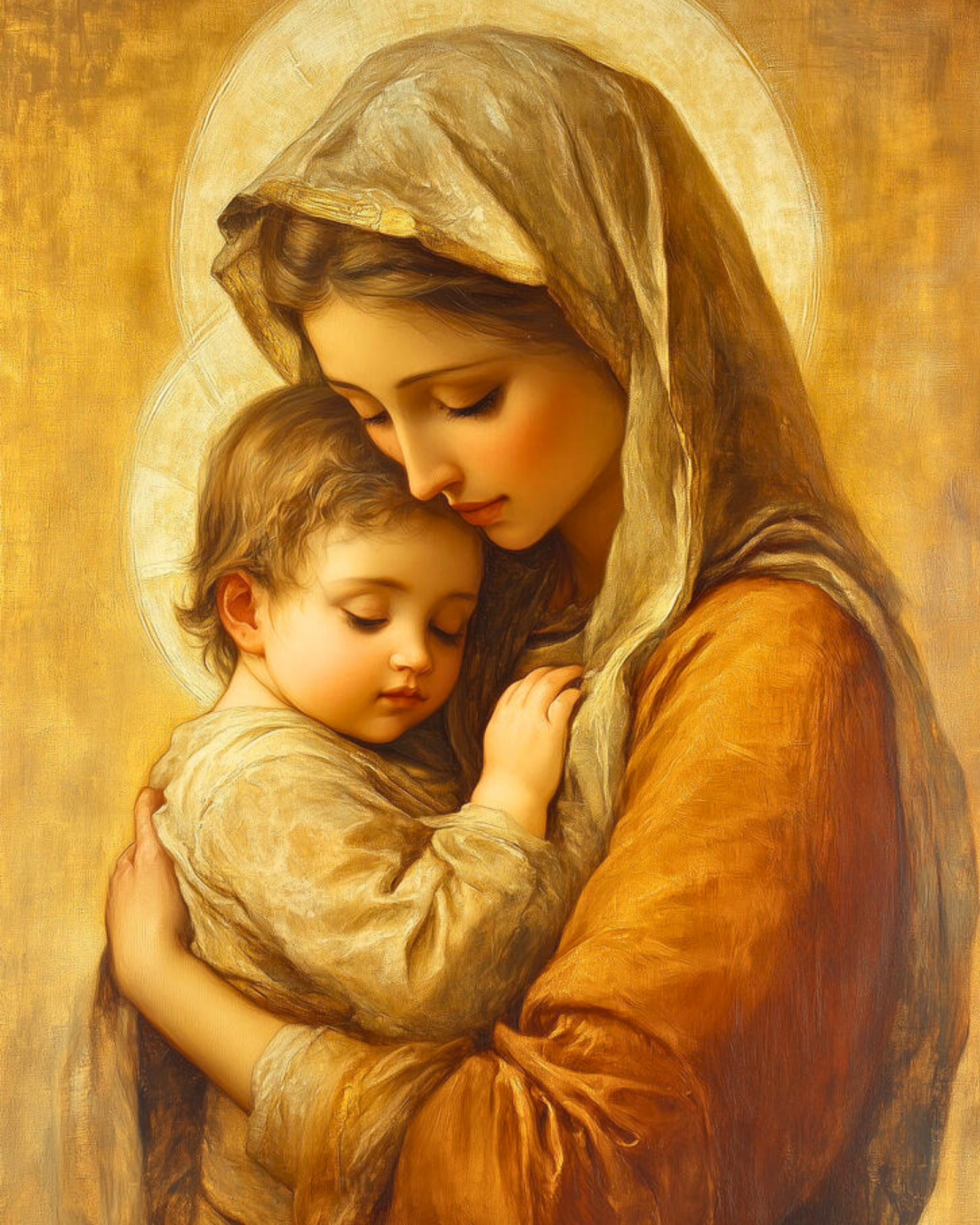 Mother Mary DIY Acrylic Painting by Numbers Kit on Canvas. Deepan Enterprises