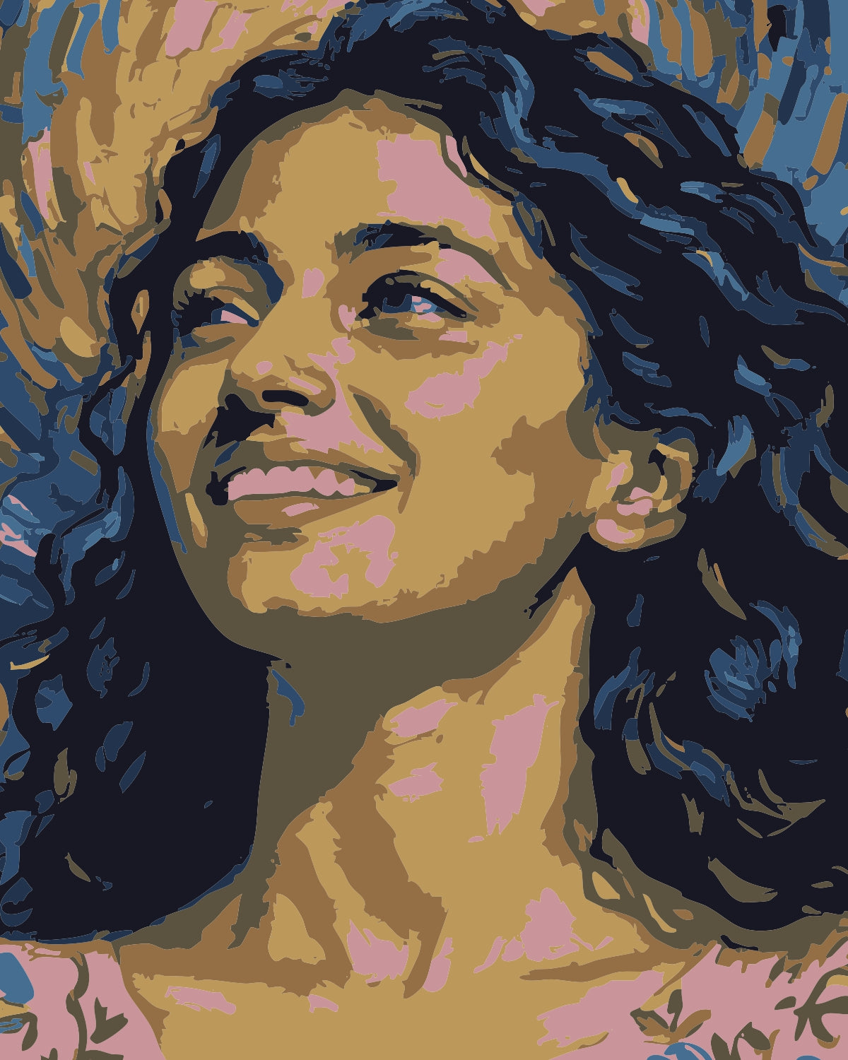 Mini  Close up Custom Paint by Numbers 20 cm*25 cm  8 colours Deepan Enterprises