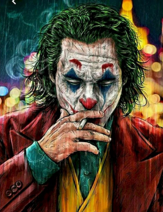 Joker DIY Acrylic Painting by Numbers Kit on Canvas