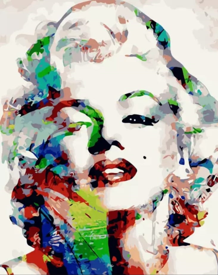 Marylin DIY Acrylic Painting by Numbers Kit on Canvas